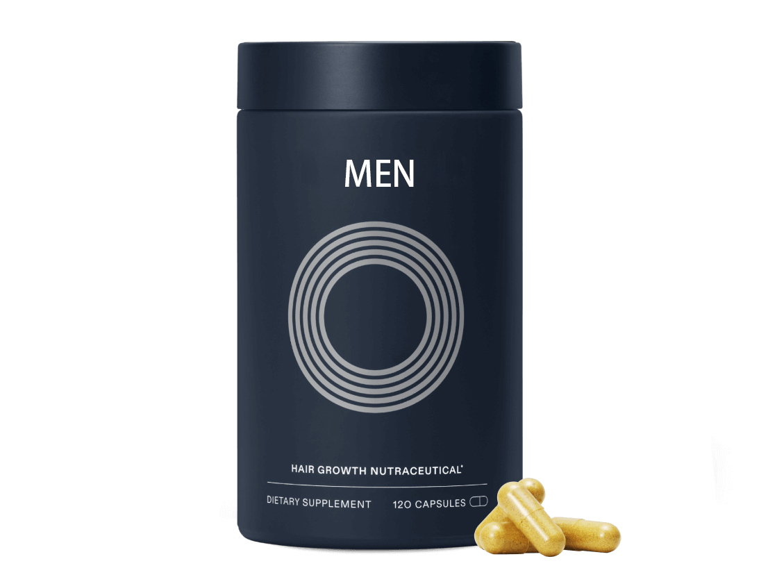 Nutrafol Men's Hair Growth Supplements, Clinically Tested for Visibly Thicker Hair and Scalp Coverage, Dermatologist Recommended - 1 Month Supply