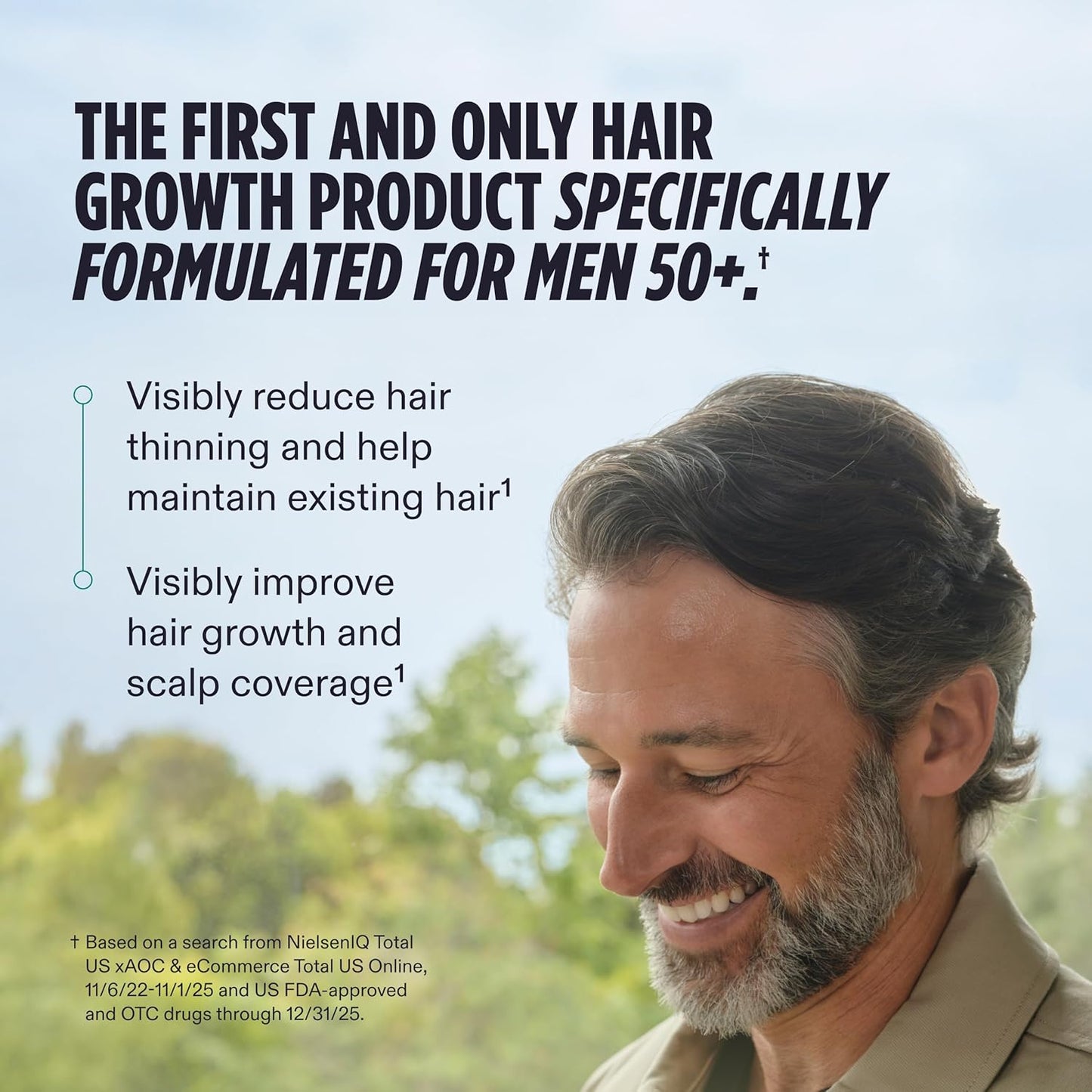 Nutrafol Men's Hair Growth Supplements, Clinically Tested for Visibly Thicker Hair and Scalp Coverage, Dermatologist Recommended - 1 Month Supply